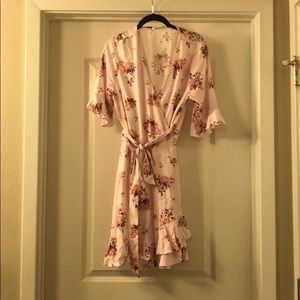 Floral wrap dress